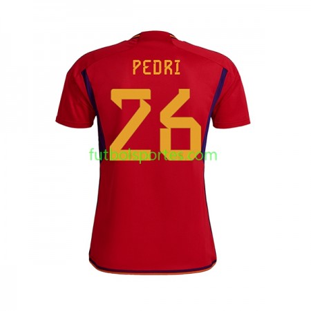 Camiseta España PEDRI 26 Primera Equipación Copa Mundo 2022